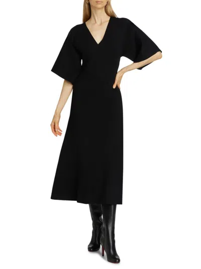 Elie Tahari Women's Everly Knit Midi-dress In Black