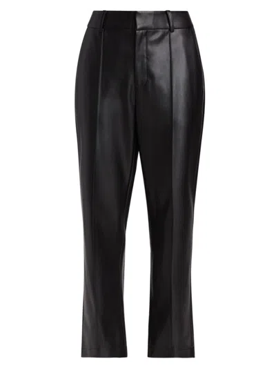 Elie Tahari Women's Irie Faux Leather Cropped Pants In Black