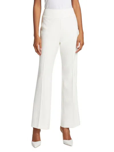 Elie Tahari Women's Iris High-rise Flared Pants In Gray