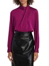 Elie Tahari Women's Jaden Silk-blend Blouse In Purple