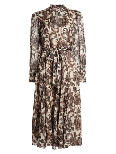Elie Tahari Women's Janice Paisley Fit & Flare Midi-dress In Multi