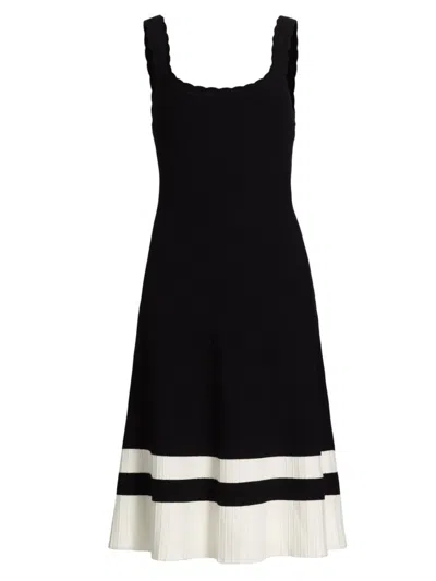 Elie Tahari Women's Nasime Striped-hem Sweaterdress