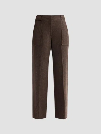 Elie Tahari Women's Nathalie Wool-blend Slim-fit Pants In Brown