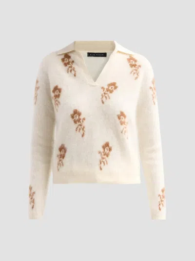 Elie Tahari Women's Raelynn Brushed Cashmere Sweater In Neutral