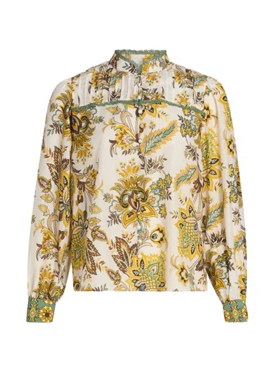 Elie Tahari The Athena Blouse In Multi