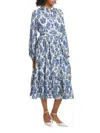 Elie Tahari Women's The Beckett Floral Shirtdress In Porcelain Paisley