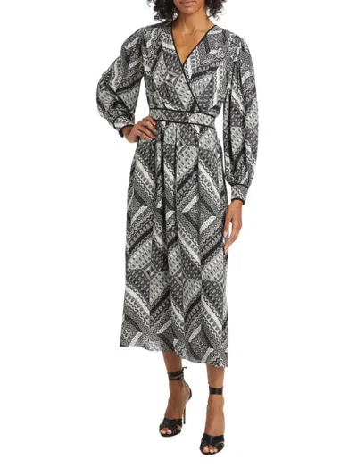 Elie Tahari Women's The Caelan Printed Silk Midi-dress In Enigma Print