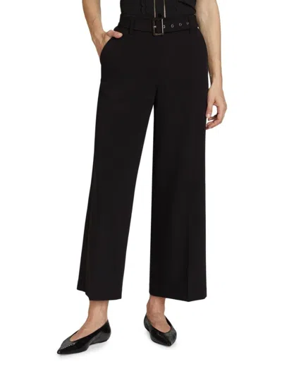 Elie Tahari Women's The Carla Belted Culotte Pants In Black