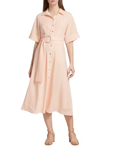 Elie Tahari Women's The Eden Belted Midi-dress