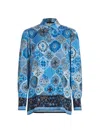 Elie Tahari Women's The Faith Silk Blend Blouse In Seville Print