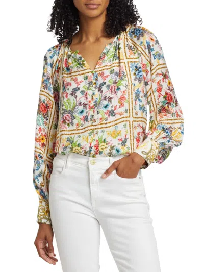 Elie Tahari Women's The Illana Summer Palace Blouse In Multi