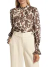 Elie Tahari The Jayla Blouse In Multi