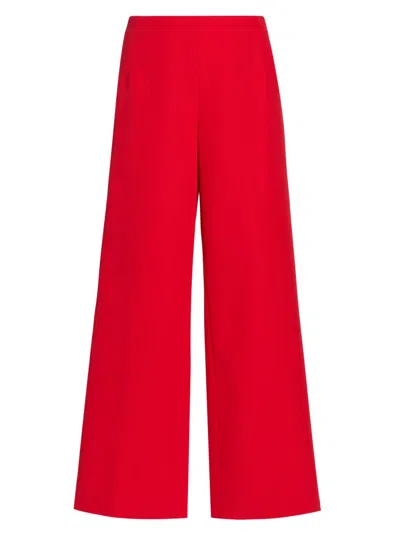 Elie Tahari The Simone Trousers In Show Stopper Red