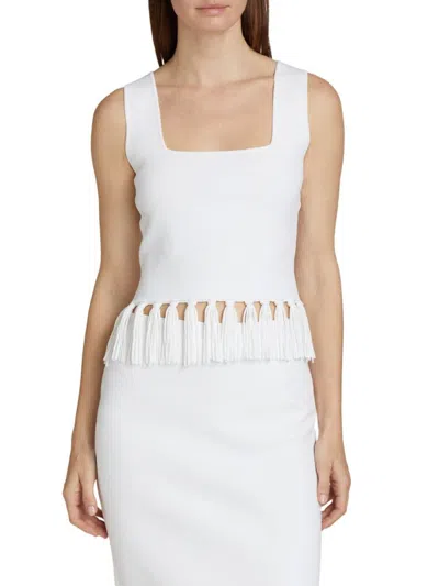 Elie Tahari Women's The Kendall Sweater Top In White