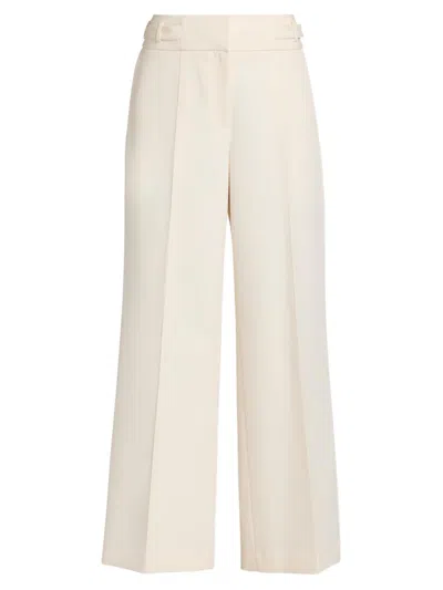 Elie Tahari Women's The Leah Wide-leg Pants In White