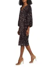 Elie Tahari Women's The Robin Sequined Midi-dress In Rouge Pink