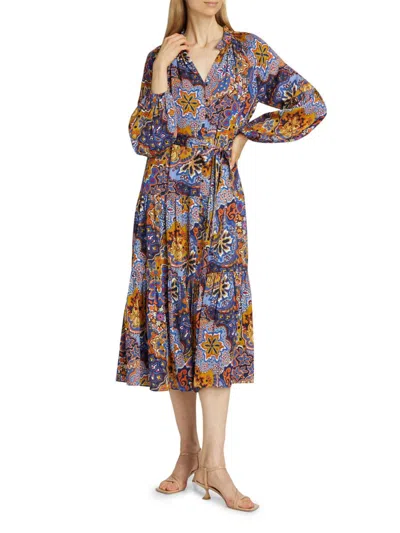 Elie Tahari Women's The Sienna Paisley Silk Dress In Multi