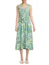 ELIE TAHARI WOMEN'S THE VICTORIA SILK MIDI DRESS