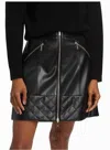 Elie Tahari Women's Wanda Vegan Leather Mini Skirt In Black In Black