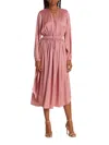 Elie Tahari Women's Whisper Shirred Dress In Pink