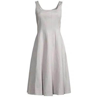 Elie Tahari Womens Paneled Square Neck Fit & Flare Dress In Multi