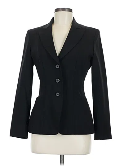 Pre-owned Elie Tahari Wool Blazer Jacket In Black