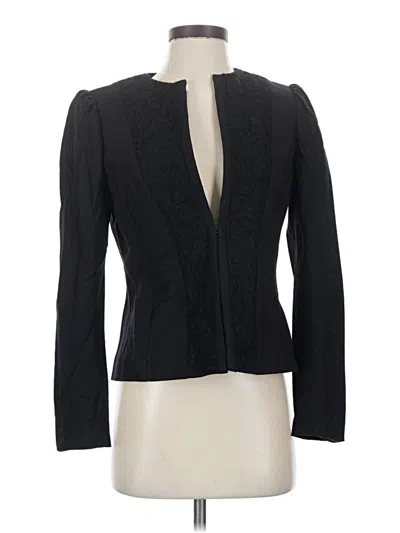 Pre-owned Elie Tahari Wool Blazer Jacket In Black