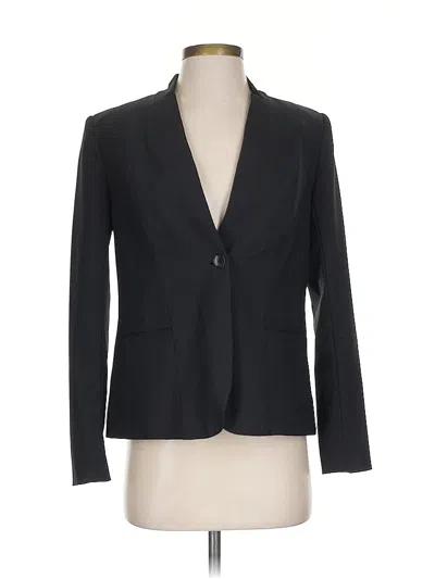 Pre-owned Elie Tahari Wool Blazer Jacket In Black