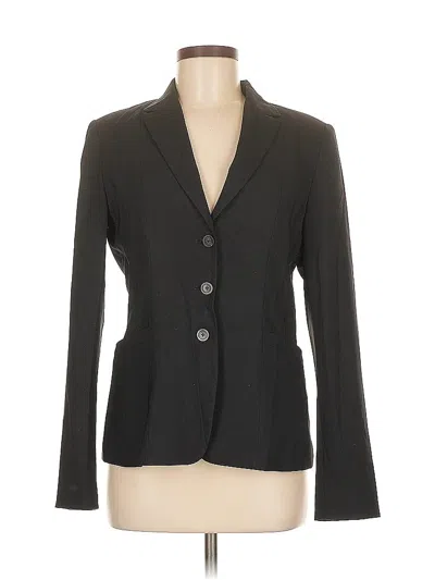 Pre-owned Elie Tahari Wool Blazer Jacket In Black