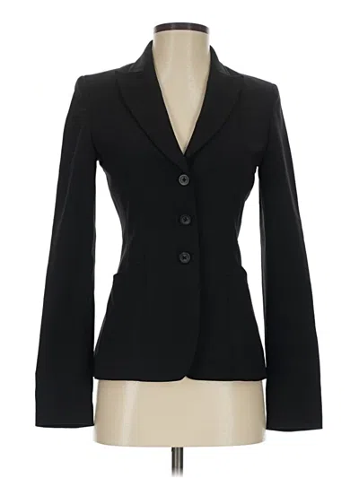 Pre-owned Elie Tahari Wool Blazer Jacket In Black