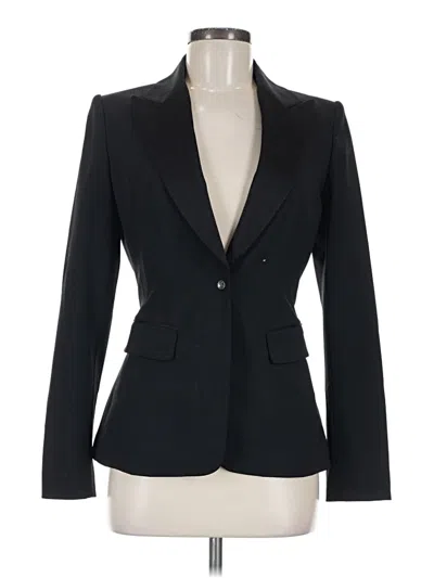 Pre-owned Elie Tahari Wool Blazer Jacket In Black