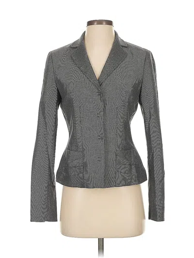 Pre-owned Elie Tahari Wool Blazer Jacket In Gray