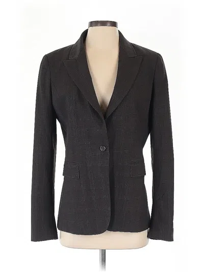 Pre-owned Elie Tahari Wool Blazer Jacket In Gray