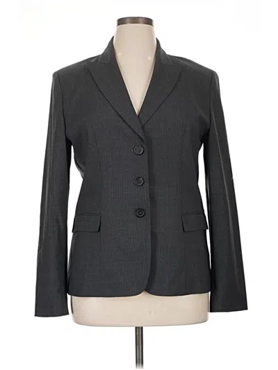 Pre-owned Elie Tahari Wool Blazer Jacket In Gray