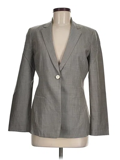 Pre-owned Elie Tahari Wool Blazer Jacket In Gray