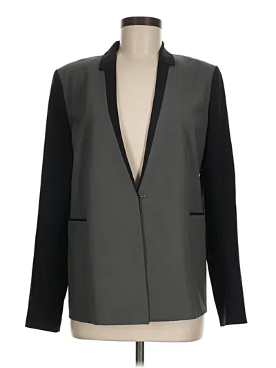 Pre-owned Elie Tahari Wool Blazer Jacket In Gray