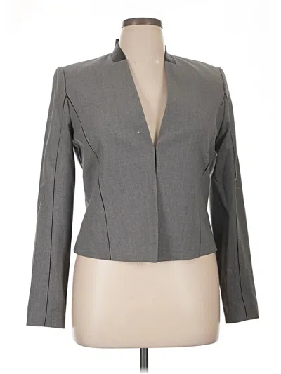 Pre-owned Elie Tahari Wool Blazer Jacket In Gray