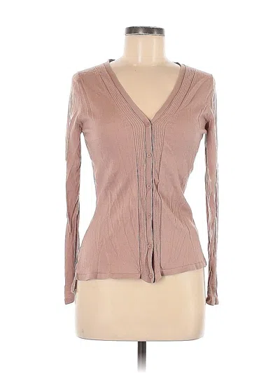 Pre-owned Elie Tahari Wool Cardigan Sweater In Brown