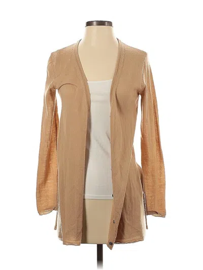 Pre-owned Elie Tahari Wool Cardigan Sweater In Brown