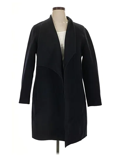 Pre-owned Elie Tahari Wool Coat In Black