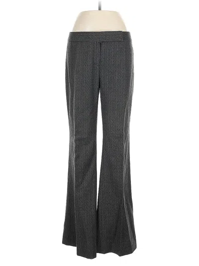 Pre-owned Elie Tahari Wool Pants In Gray