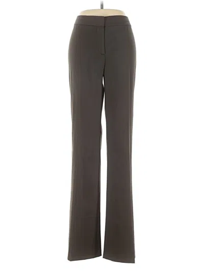 Pre-owned Elie Tahari Wool Pants In Gray