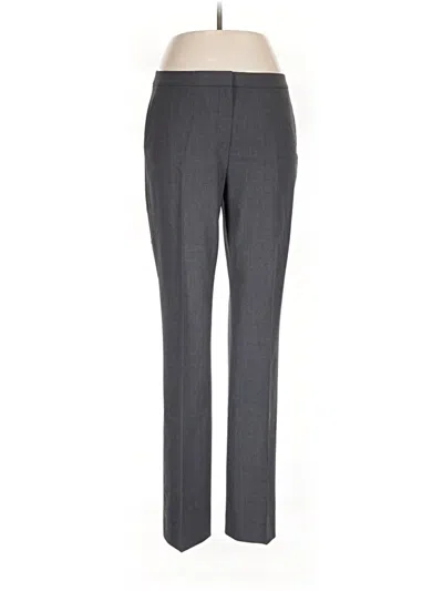 Pre-owned Elie Tahari Wool Pants In Gray