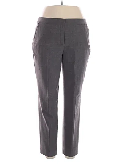 Pre-owned Elie Tahari Wool Pants In Gray
