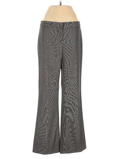 Pre-owned Elie Tahari Wool Pants In Gray