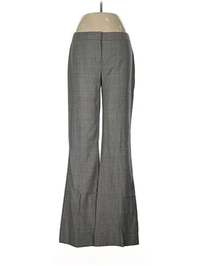 Pre-owned Elie Tahari Wool Pants In Gray
