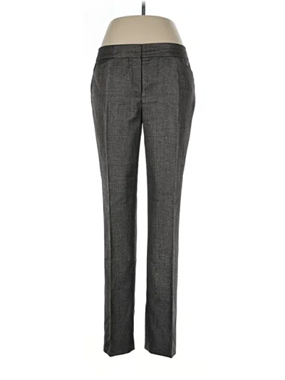 Pre-owned Elie Tahari Wool Pants In Gray