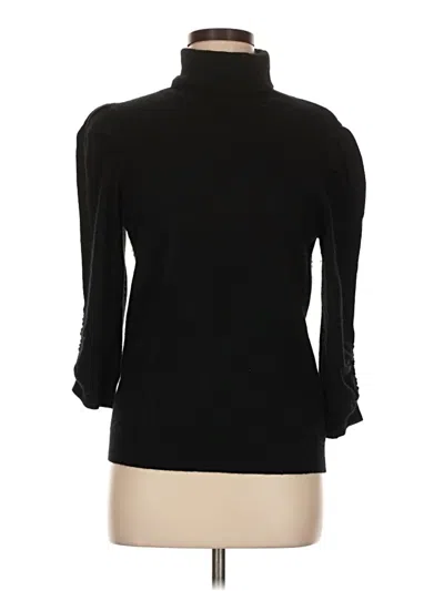 Pre-owned Elie Tahari Wool Pullover Sweater In Black