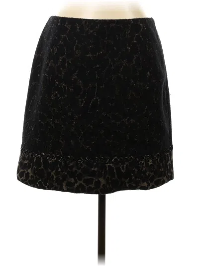 Pre-owned Elie Tahari Wool Skirt In Black