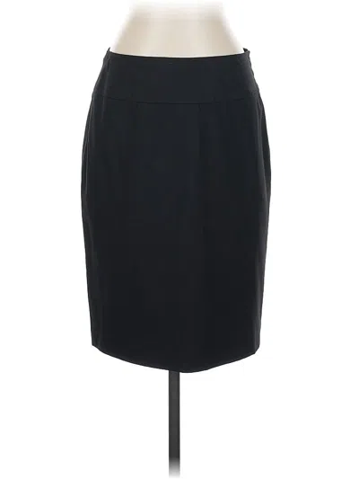Pre-owned Elie Tahari Wool Skirt In Black